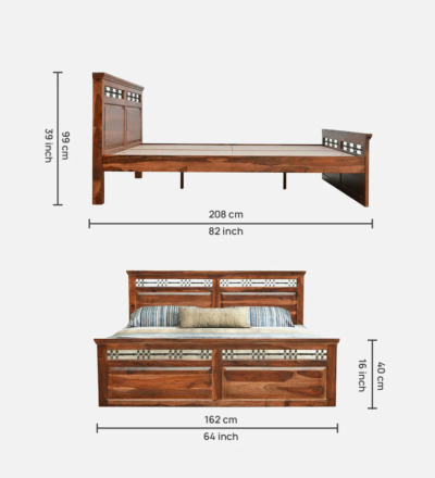 Designer Solid Wood Bed for Stylish Room Settings By Sarve Furniture - Image 3