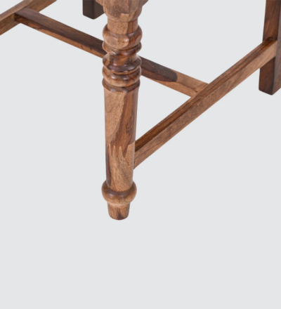 Durable Home Dining Set with Solid Wood Table and Four Upholstered Chairs - Image 14