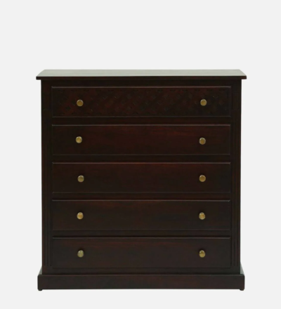 Antique Chest of Drawers with Smooth Finish and Brass Knob Pulls Online - Image 6