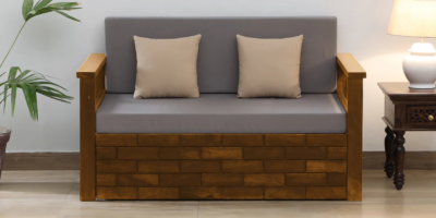 Wooden Frame Sofa with High-Density Foam Cushions and Durable Fabric Cover