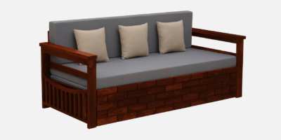 Convertible Sofa Cum Bed with Sturdy Frame and Soft Fabric Upholstery - Image 5