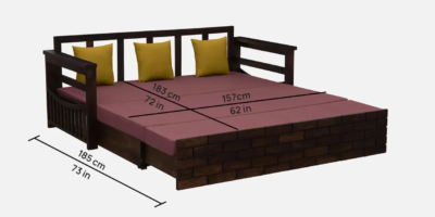 Modern Sofa Cum Bed for Small Spaces with Comfortable Cushions and StorageModern Sofa Cum Bed for Small Spaces with Comfortable Cushions and Storage - Image 4