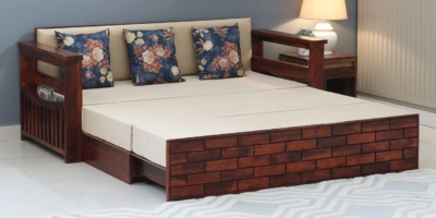 Compact Sofa Bed for Bedroom and Lounge with Detachable Back Cushions - Image 4