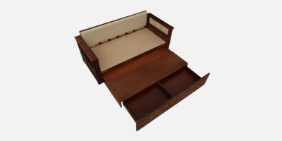 Compact Sofa Bed for Bedroom and Lounge with Detachable Back Cushions - Image 9
