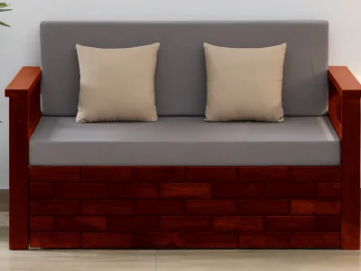 Modern Fabric Sofa Set with Comfortable Cushions and Stylish Wooden Legs