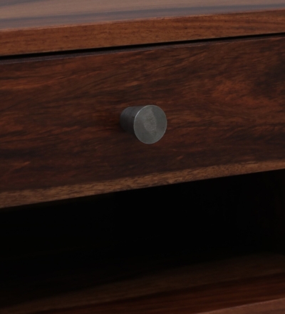 Elegant Bedside Table Bedroom in Sheesham Wood with Dual Storage Drawers - Image 8