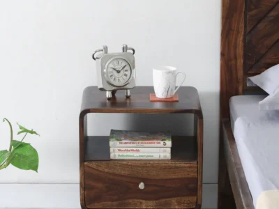 Slumbre Wooden Bedside Table with Drawer by Sarve Furniture