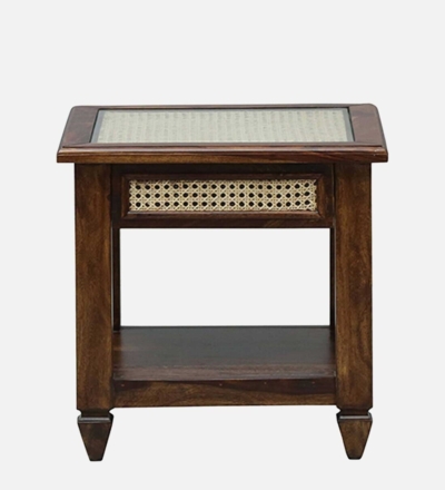 Somnio Bedside Table Sheesham Wood By Sarve Furniture - Image 4