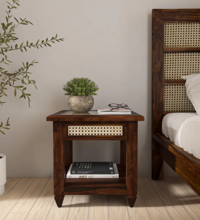 Somnio Bedside Table in Sheesham Wood by Sarve Furniture