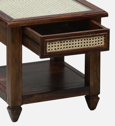 Somnio Bedside Table Sheesham Wood By Sarve Furniture - Image 5