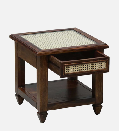 Somnio Bedside Table Sheesham Wood By Sarve Furniture - Image 8