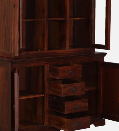 Contemporary Sheesham Bookshelf with Floating Shelves and Minimalist Design - Image 8