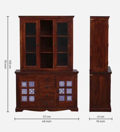 Contemporary Sheesham Bookshelf with Floating Shelves and Minimalist Design - Image 3