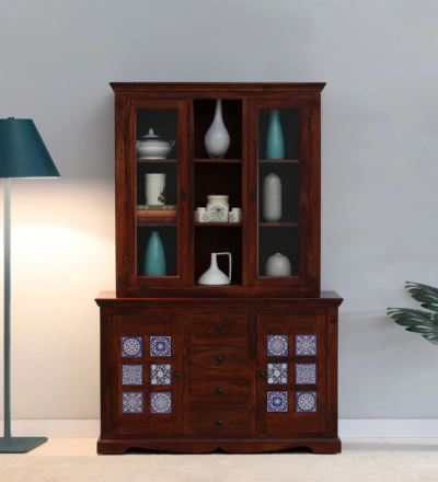 Contemporary Sheesham bookshelf with floating shelves and minimalist design by Sarve Furniture