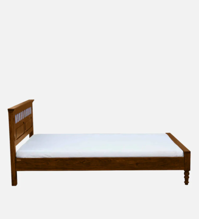 Durable Sheesham Wood Bed WIthout Storage By Sarve Furniture - Image 6
