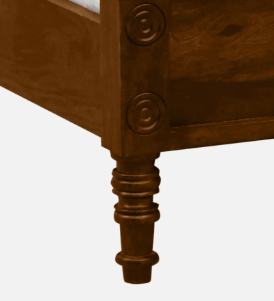 Durable Sheesham Wood Bed WIthout Storage By Sarve Furniture - Image 9