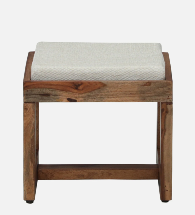 Nesting Tables Wooden with Designer Finish and Stackable With Cushioned Stools - Image 7