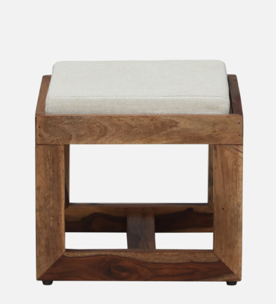 Nesting Tables Wooden with Designer Finish and Stackable With Cushioned Stools - Image 8