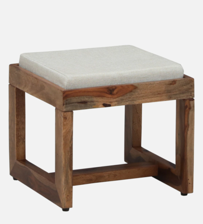 Nesting Tables Wooden with Designer Finish and Stackable With Cushioned Stools - Image 9
