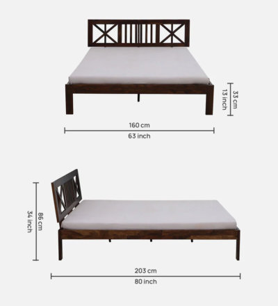 Affordable Wooden Bed Without Storage – Simple & Stylish By Sarve Furniture - Image 3