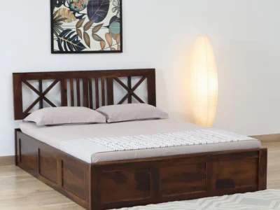 Woodland Sheesham Wood Bed with Box Storage by Sarve Furniture