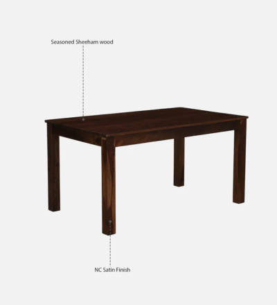 Polished Sheesham Dining Set with Comfortable High Backrest Seating - Image 6