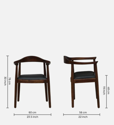 Polished Sheesham Dining Set with Comfortable High Backrest Seating - Image 4