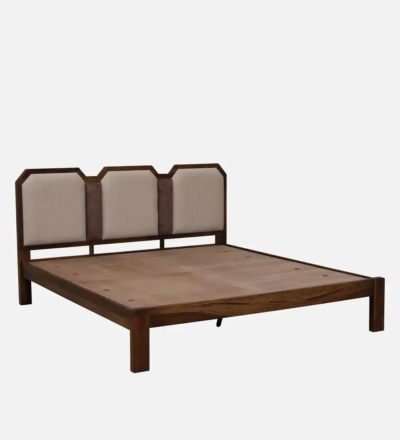 Pure Solid Wood Bed With Gaddi Headboard By Sarve Furniture - Image 7