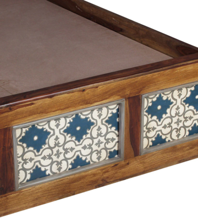 Silven Sheesham Wood Bed with Hydraulic Storage By Sarve Furniture - Image 10