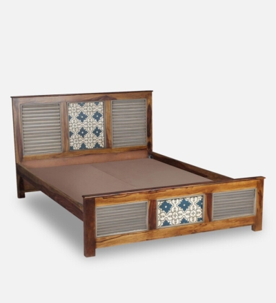 Buy Wooden Bed Online Without Storage By Sarve Furniture - Image 7