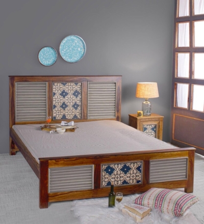 Buy Wooden Bed Online Without Storage By Sarve Furniture