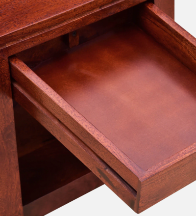 Antique Bedside Table Sheesham Wood With Drawer By Sarve Furniture - Image 9