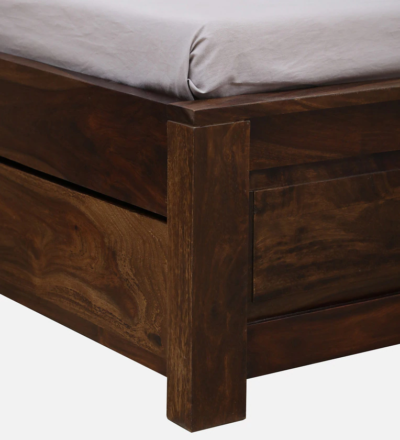 LuxeCraft Sheesham Wood Bed with Drawer Storage By Sarve Furniture - Image 11