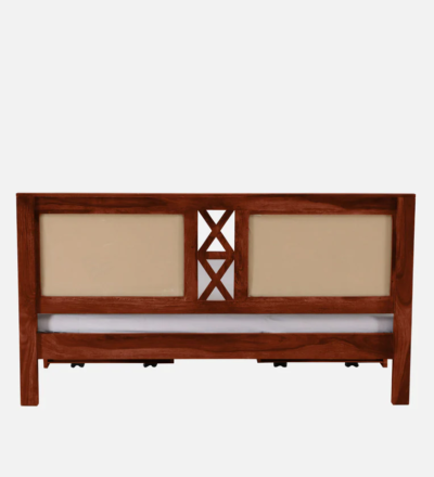 Lumera Upholstered Bed Sheesham Wood with Drawer Storage By Sarve Furniture - Image 11