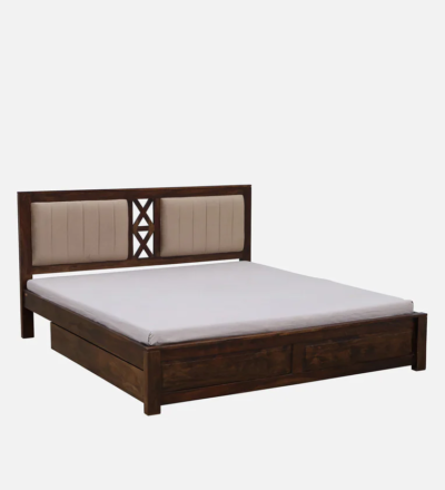 LuxeCraft Sheesham Wood Bed with Drawer Storage By Sarve Furniture - Image 5