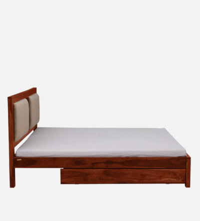 Lumera Upholstered Bed Sheesham Wood with Drawer Storage By Sarve Furniture - Image 7