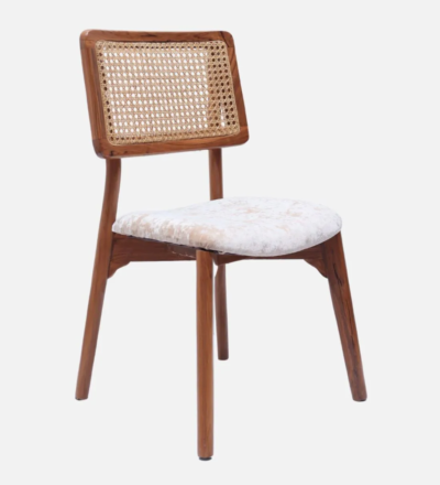 Classic Dining Chair Home with Wooden Frame and Stylish Fabric Seat Cushion (Set Of 2) - Image 4
