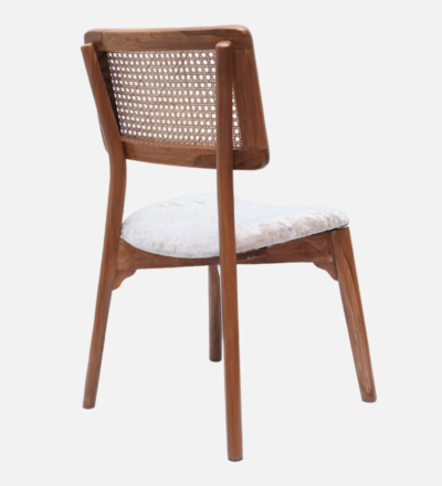 Classic Dining Chair Home with Wooden Frame and Stylish Fabric Seat Cushion (Set Of 2) - Image 5