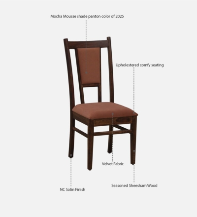 Elegant Wooden Dining Set 6 Seater for Joint Family Meals with Spacious Seating - Image 6