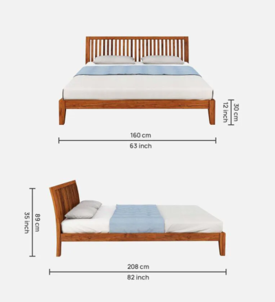 Modern Solid Bed Wood Without Storage Bed By Sarve Furniture - Image 3