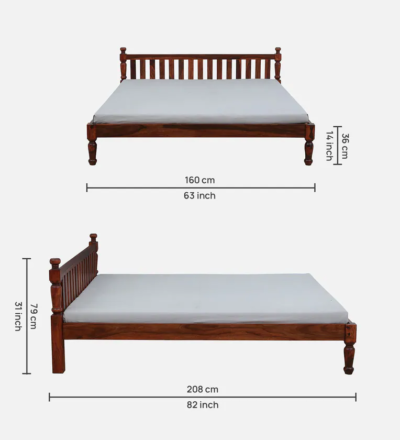 Sturdy Solid Wood Without Bed Storage By Sarve Furniture - Image 3