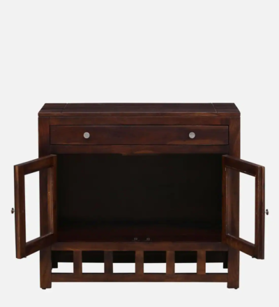 Classic Indian Style Bookshelf in Solid Sheesham with Detailed Carvings - Image 6