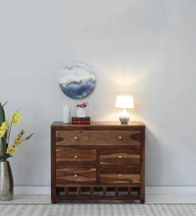 Chest of Drawers Modern with Adjustable Shelves and Soft-Close Drawer Mechanism
