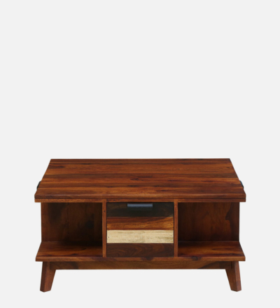 Modern Wooden Coffee Table with Storage Basket and Wood Insert Top - Image 6