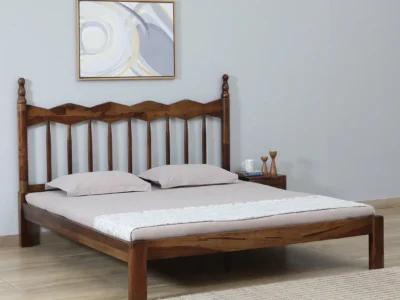 Superior solid wood bed without storage by Sarve Furniture, made from high-quality solid wood
