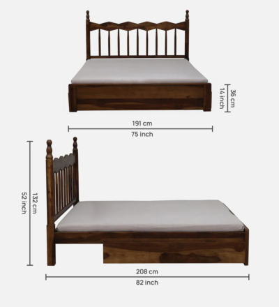 Redwood Rest Upholstered Bed With Drawer Storage By Sarve Furniture - Image 3