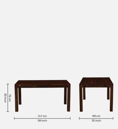 Elegant Wooden Dining Set for Living Room Dining Area with Space-Saving Structure - Image 5