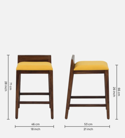 Radiance Sheesham Wood Bar Table Set By Sarve Furniture (Set Of 2) - Image 3