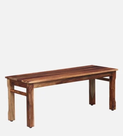 Dining Set with Bench and Four Wooden Chairs in Premium Sheesham Wood - Image 11