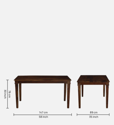 Dining Set with Designer Polish and Comfortable Cushioned Chairs - Image 4